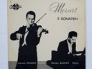 DENES KOVACS & MIHALY BACHER Mozart Sonatas For Violin & Piano QUALITON LP 1963
