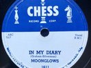 The Moonglows 1955 DOO WOP 78 In My Diary / Lover Love Me CHESS 1611 MINT