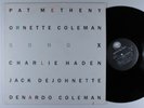 PAT METHENY/ORNETTE COLEMAN Song X GEFFEN LP VG+ embossed cover **