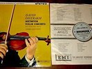 DAVID OISTRAKH BEETHOVEN CLUYTENS TURQUOISE1ST PRESS COLUMBIA STEREO SAX 2315 LP