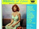 1958 Melody of Love LP   TINA LOUISE COVER, Enoch Light   MHK 33-1232