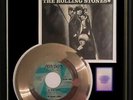 ROLLING STONES THE LAST TIME 45 RPM GOLD METALIZED RECORD RARE NON RIAA