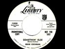 ROCKABILLY-EDDIE COCHRAN-SOMETHIN' ELSE/BOLL WEEVIL SONG-LIBERTY 55203-PROMO