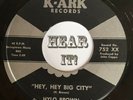 Superb Country Bopper / Weeper 45 HYLO BROWN Hey Big City / Happiness K-ARK hear