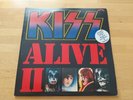 KISS  KISS ALIVE II  UK CASABLANCA 1977 DOUBLE LP SET  TRANSLUCENT RED VINYL EX