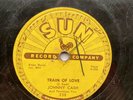 ROCKABILLY 78 - JOHNNY CASH - TRAIN OF LOVE/THERE YOU GO -1956 SUN RECORD 258
