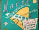 Ravel Violin Sonata Gautier Lefebure Chant du Monde / Hispavox 7''
