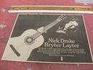 NICK DRAKE Bryter Layter New LP On ISLAND 1970 Orig Rolling Stone ADVERT/POSTER