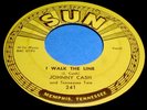 JOHNNY CASH I Walk The Line/Get Rhythm 45 Original Sun Label Rockabilly NICE