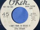 Little Richard I Dont Want To Discuss It, Promo Copy, Rare Soul 45 VG+