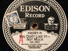 California Ramblers+Rollini/Winegar You Don't Like It - Not Much Edison DD 52097