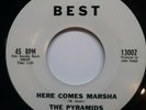 45 RPM ROCK THE PYRAMIDS, PENETRATION / HERE COMES MARSHA