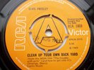 ELVIS PRESLEY CLEAN UP YOUR OWN BACK YARD ORANGE RCA DEMO NICE COPY VG+++ COND