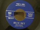 Rockabilly 45 Rocky Davis Your A Doll Save A Little Love For Me Blue Sky-101