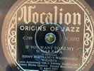 Vocalion V-1032 Jimmy Bertrand Jazz Wizards (Louis Armstrong 1927) 78rpm E+ JAZZ
