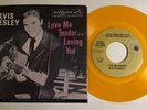 Elvis Presley / Love Me Tender & Loving You / Gold Vinyl 45 w PS / Mint