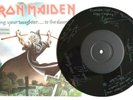 NM/NM IRON MAIDEN BRING YOUR DAUGHTER TO THE SLAUGHTER ETCHED VINYL 45 DISC