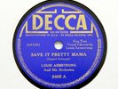 119) 78 RPM ARTIST BUNDLE - 5 x Louis Armstrong - English / American DECCA [78]