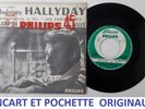 JOHNNY HALLYDAY RETIENS LA NUIT 45 T VINYLE JUKE-BOX ENCART & POCHETTE ORIGINAUX