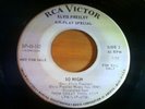 PROMO Elvis Presley – How Great Thou Art/So High 45 rpm Air Play Special