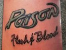 POISON FLESH AND BLOOD 1990 UK VINYL LP 1st PRESS ENIGMA EST 2126 A1/B1 ROCK