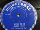 Buddy Holly Single Sided Demo Listen To Me Vogue Coral 103258 Superb Cond. M-