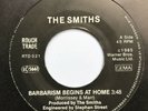 The Smiths Barbarism... German Import 7” RTD 021 WITH PRINTING ERROR  Morrissey