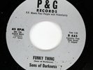 SONS OF DARKNESS Sweet Soul Funk 45rpm Funky Thing b/w How Much I Love You HEAR