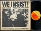 MAX ROACH We Insist  Freedom Now Suite LP CJM 8002 US 1960 DG MONO Booker Little