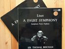 Liszt. A Faust Symphony. Beecham. Vinyl ASD 317 /8. Factory Sample.
