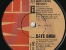 Kate Bush Rare OZ A-Label promo 45 Wuthering heights VG+ ’78 EMI 11678 Art Rock