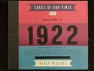Bob Grant  Decca #1922  78rpm Album Set  “Song Hits of 1922”