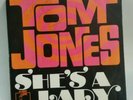 Tom Jones SHE'S A LADY (ROCK N ROLL 2-AUTOGRAPHS & 45/PS) PLAYS VG+ TO VG++