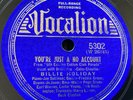BILLIE HOLIDAY & LESTER YOUNG A No Account Vocalion 5302 US-1939 10