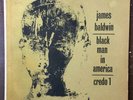 VG+ JAMES BALDWIN vinyl LP record BLACK MAN in AMERICA credo 1 spoken WORD
