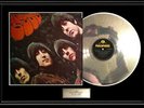 THE BEATLES RUBBER SOUL WHITE GOLD SILVER PLATINUM TONE RECORD LP ALBUM NON RIAA