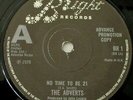 The Adverts - No Time To Be 21 UK 1978 Advance Promotion Copy 7