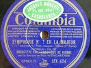 Weingartner. Beethoven (Symphony 7). Col LFX 424-8 (5). NM(-), original album