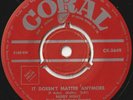BUDDY HOLLY 45: IT DOESN'T MATTER ANYMORE +1 AUSSIE  CORAL 3649  EX- & EX-  1959