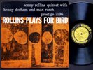 SONNY ROLLINS KENNY DORHAM MAX ROACH Plays For Bird LP PRESTIGE 7095 MONO CLEAN