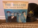 THE HOLLIES FOR CERTAIN BECAUSE LP PARLOPHONE PCS 7011 STEREO 1G/1G 1966 UK