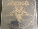 Venom welcome to hell with pink lyric sheet, Metallica slayer bathory nwobhm
