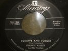 FRANKIE VALLEY (VALLI) - FORGIVE AND FORGET - 45 MERCURY - 1954 -DOOWOP