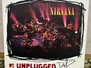 NIRVANA SIGNED MTV UNPLUGGED IN NEW YORK VINYL LP DAVE GROHL