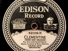 California Ramblers+ Spencer Clark, Pete Pumiglio   Clementine   Edison DD 52109