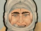 Beautiful World–Spacesuit Helmet Shaped 7”LP Vinyl Record Limited Ed By DEVO