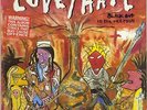 Love/Hate Black Out In The Red Room - Warning sti... UK vinyl LP  record