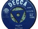 BILLY FURY COLLETTE / BABY HOW I CRIED DECCA RARE TRI CENTRE 1960