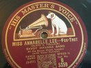 Savoy Havana Band Miss Annabelle Lee/Blue River HMV B5359
