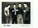 RARE-THE RUTS-VIRGIN RECORDS PROMO PICTURE  THREE SIGNATURES(INCLUDE MALCOLM'S)